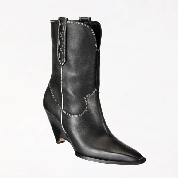 (SOLD)ZARA Srpls Cowboy Boots - Picture 3 of 8